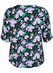 Viscose blouse with buttons, Black Small Flower, Packshot image number 1