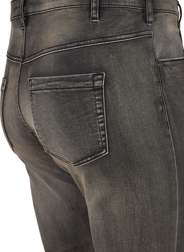 Slim fit Emily jeans with normal waist, Dark Grey Denim, Packshot image number 3