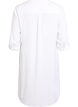 Long shirt in linen and viscose, White, Packshot image number 1
