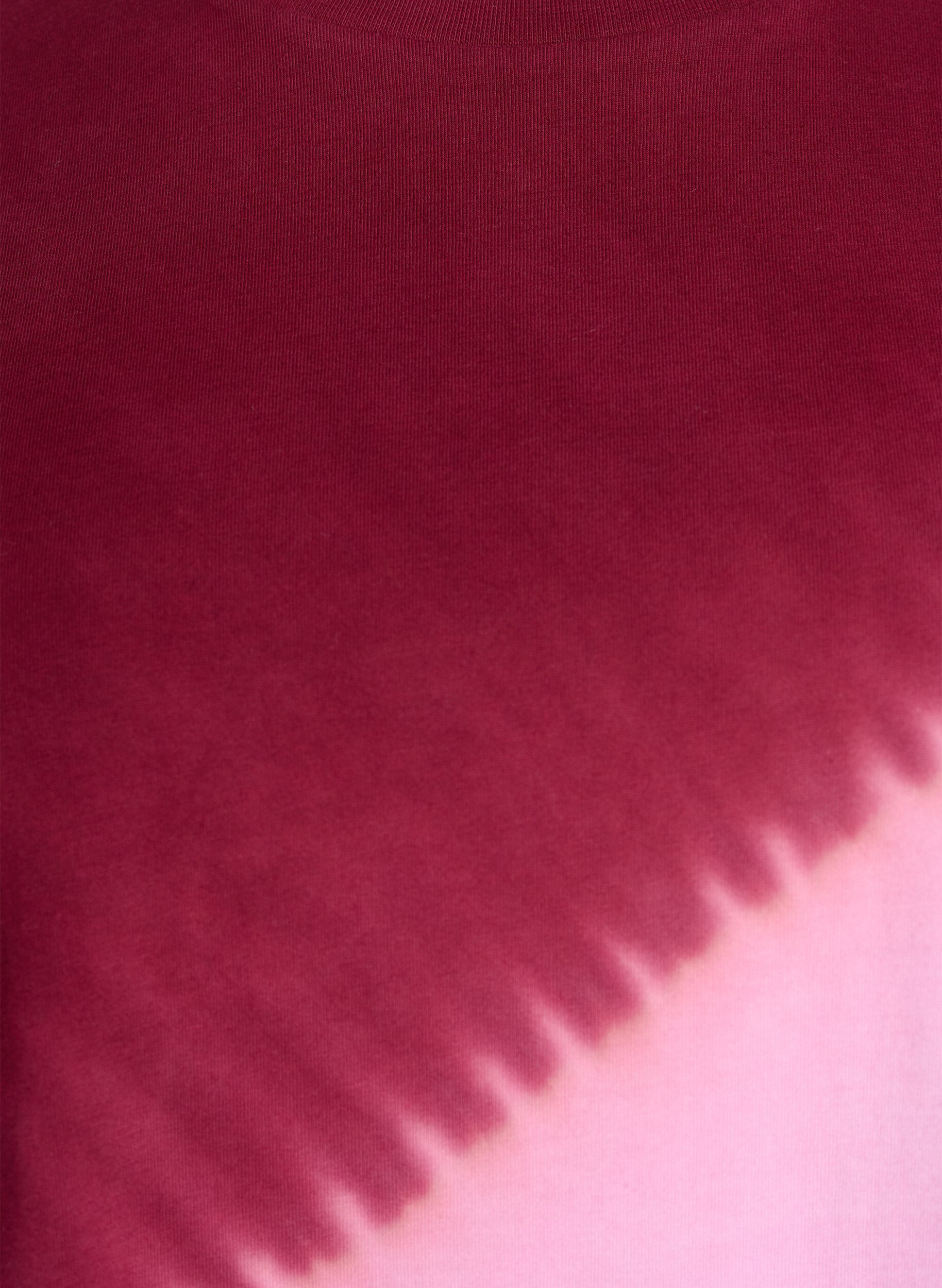 Zizzifashion Dip-dye T-shirt in organic cotton, Red, Packshot image number 2