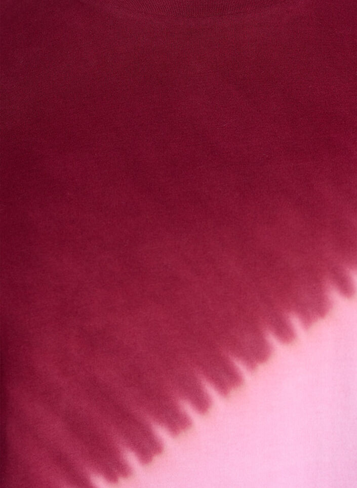 Dip-dye T-shirt in organic cotton, Red, Packshot image number 2