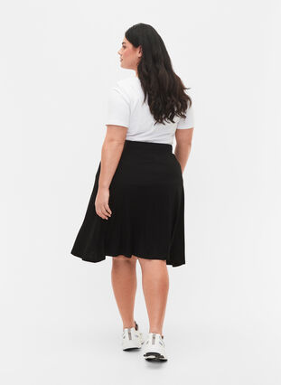 2-pack skirt in viscose, Black / Black Y/D, Model image number 1