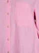 Shirt in linen and viscose with 3/4 sleeves, Pink, Packshot image number 2