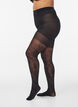 Floral tights with push-up effect - 50 denier, Black, Packshot image number 0