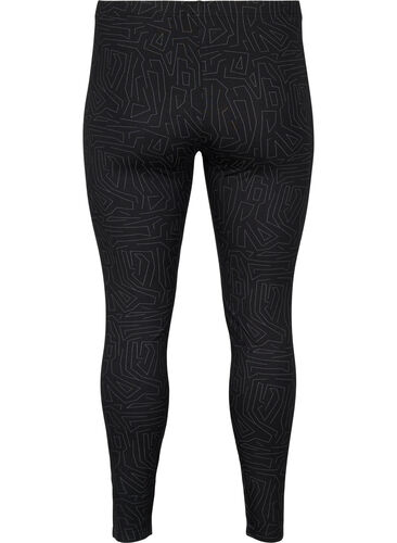 Viscose leggings with print, Black Art, Packshot image number 1