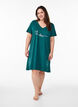 Organic cotton nightgown with v-neck, Green, Model image number 1