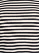 Striped T-shirt with ribbed texture, Black, Packshot image number 2