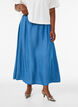 Maxi skirt with a denim look in TENCEL&trade; lyocell, Blue, Model image number 2