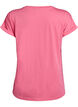 Short sleeve cotton blend T-shirt, Pink, Packshot image number 1