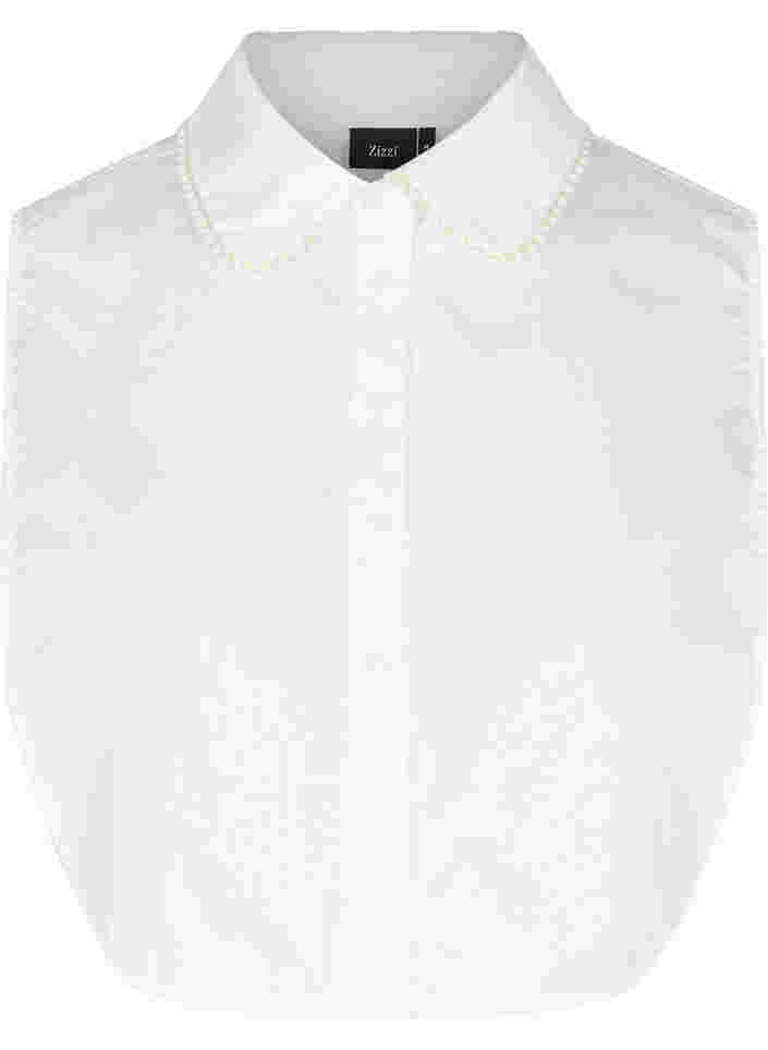 Detachable beaded collar, Bright White, Packshot image number 0