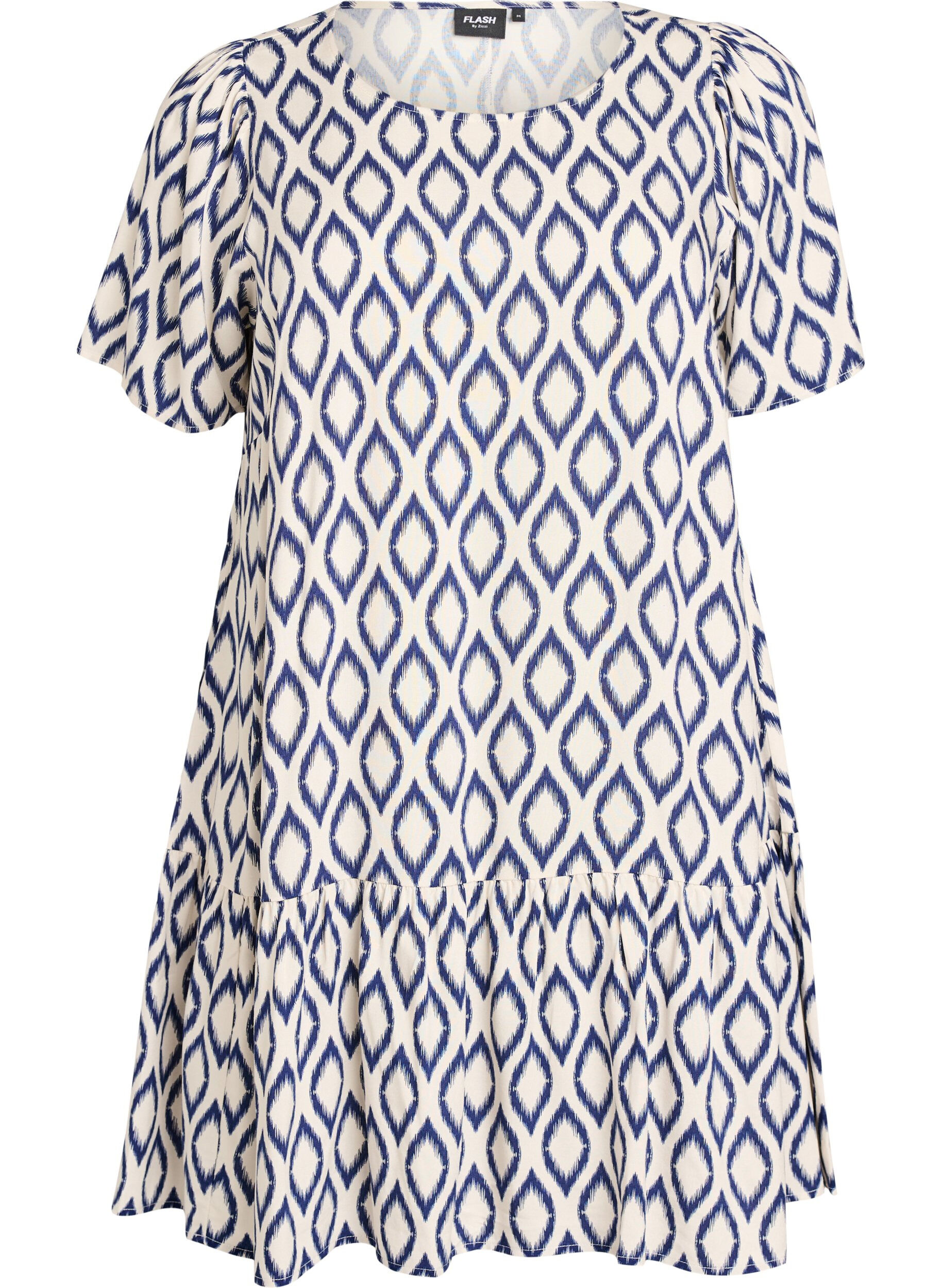 FLASH - Viscose dress with cutline