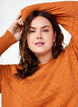Knitted blouse with lace pattern, Marmelade Mel., Model image number 2