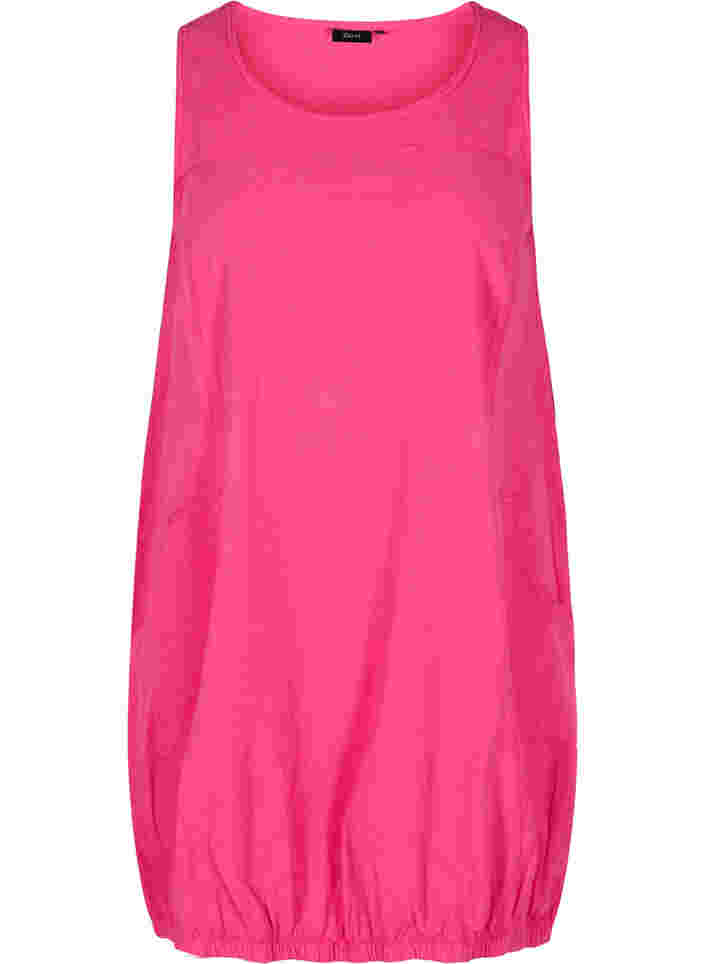 Sleeveless cotton dress, Fuchsia Purple, Packshot image number 0