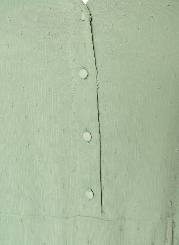 V-neck midi dress with tie fastening, Green, Packshot image number 2