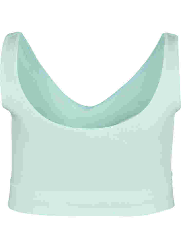 Stretchy seamless bra, Fair Aqua, Packshot image number 1