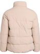 Short padded puffer jacket with a high neck, Beige, Packshot image number 1