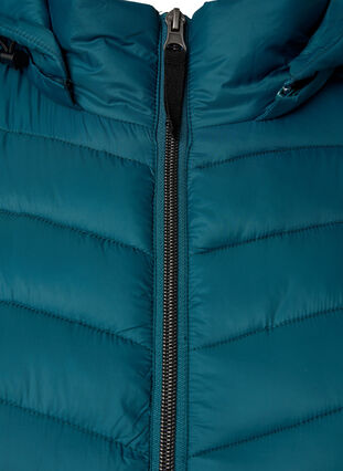 Lightweight jacket with pockets and detachable hood, Deep Teal, Packshot image number 2
