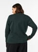 Long-sleeved basic T-shirt with round neck, Green, Model image number 2