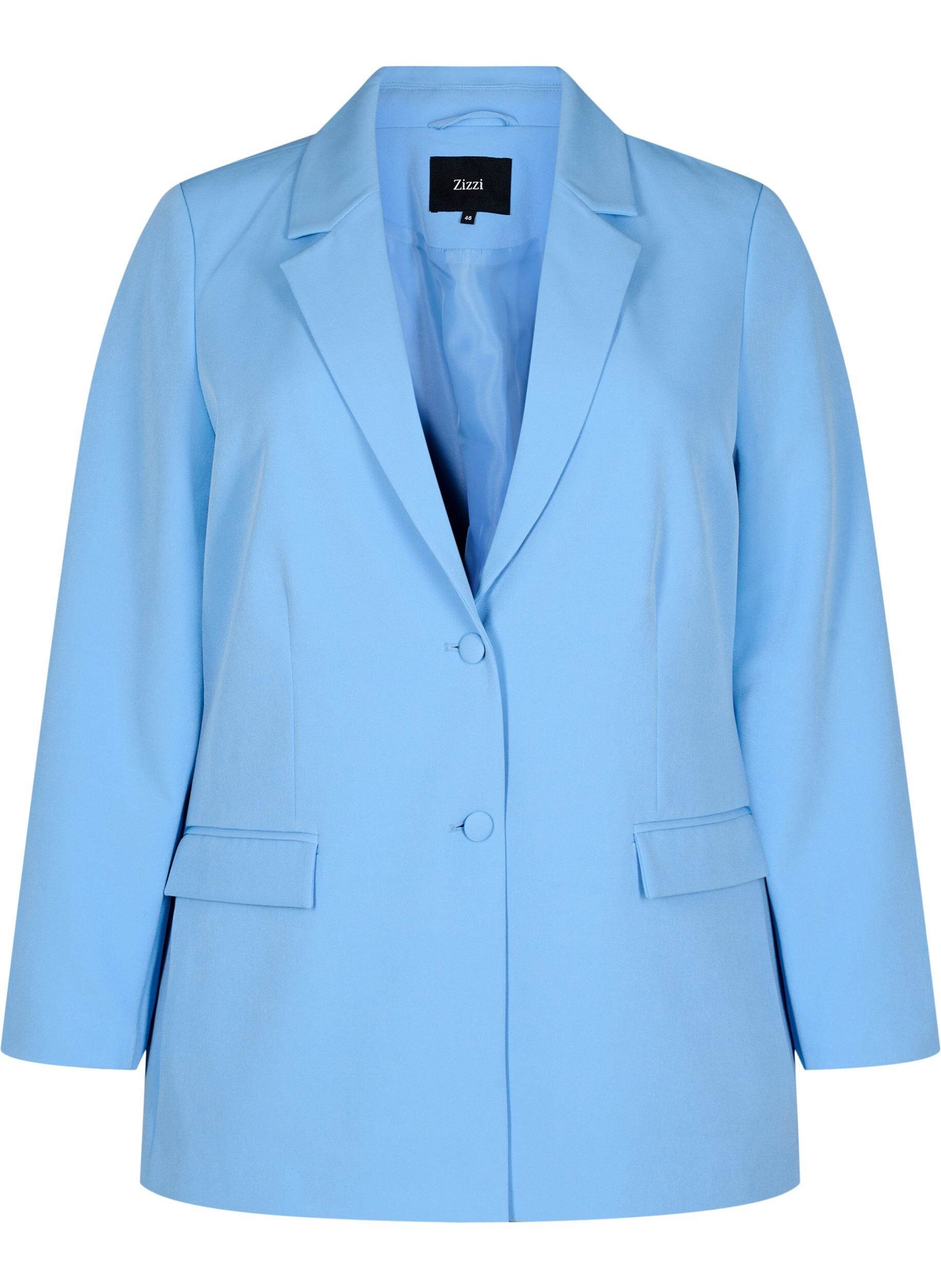 Classic blazer with button closure