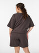 High-waisted sweatshorts with pockets, Brown, Model image number 2