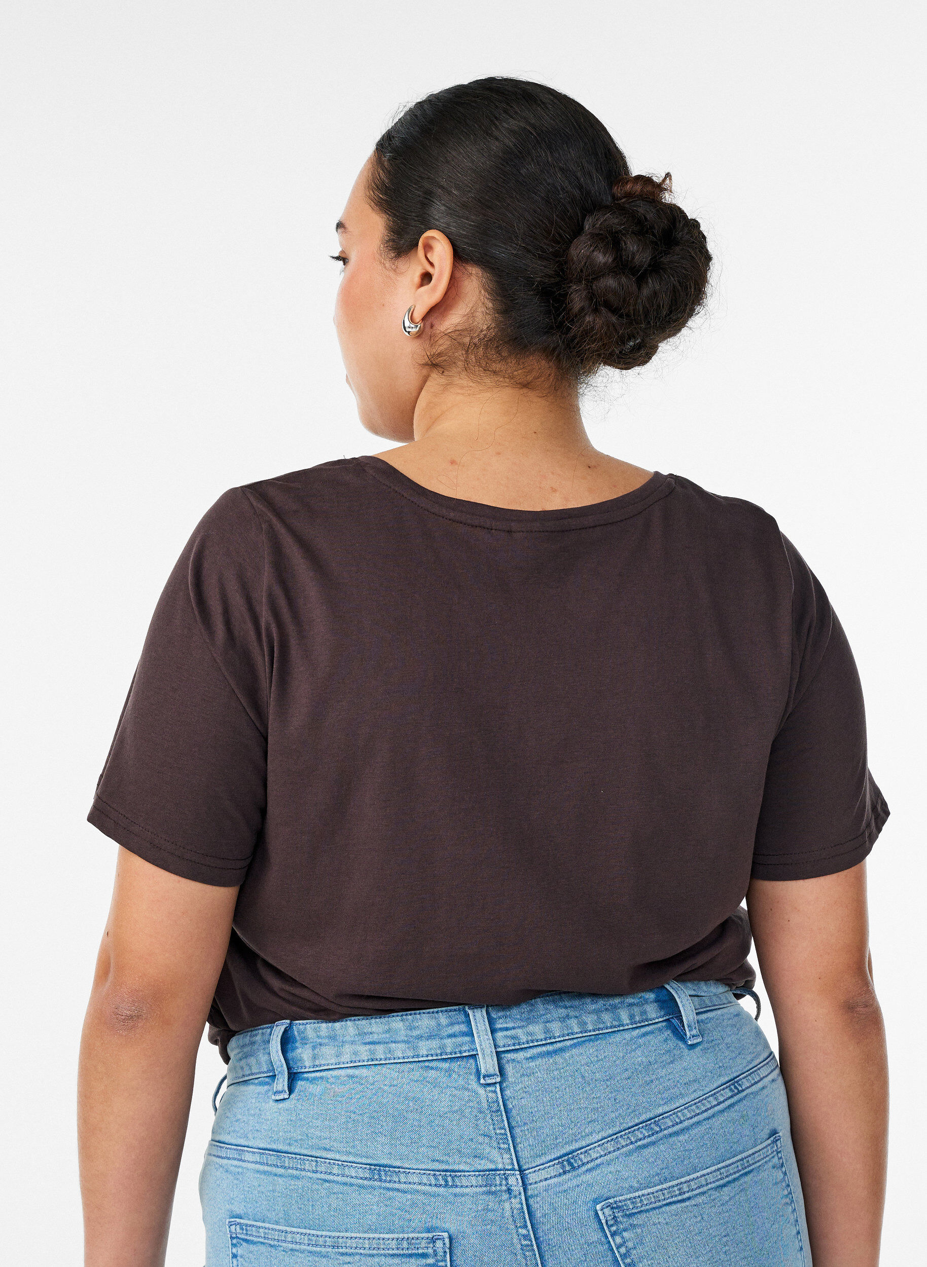 ZizzifashionT-shirt with motif, Brown, Model image number 2