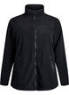 Fleece jacket with pockets, Black, Packshot image number 0