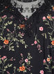 Blouse with 3/4 sleeves and lace details, Black, Packshot image number 2