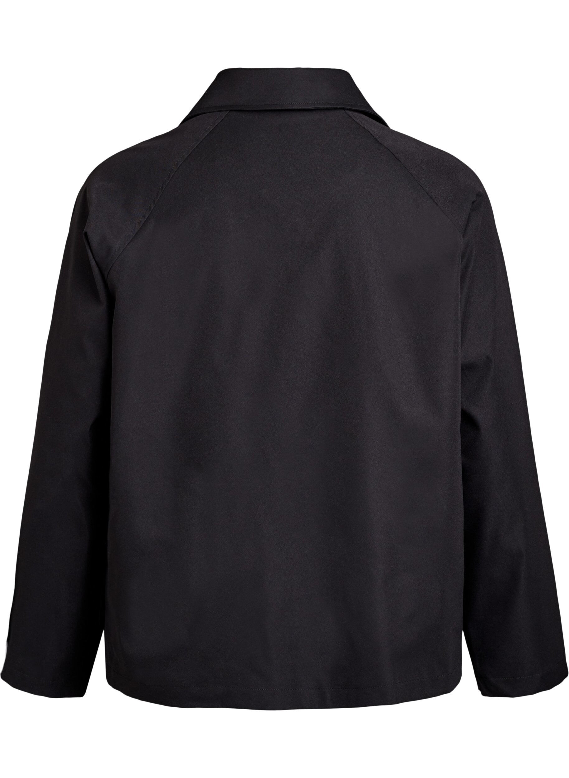 Zizzifashion Short trench coat with pockets, Black, Packshot image number 1