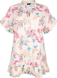 Floral cotton tunic in cotton