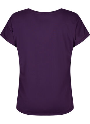 Short-sleeved workout t-shirt, Purple Pennant, Packshot image number 1