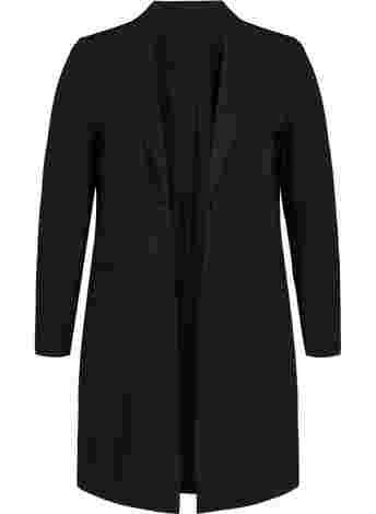 Long classic blazer made from a viscose mix