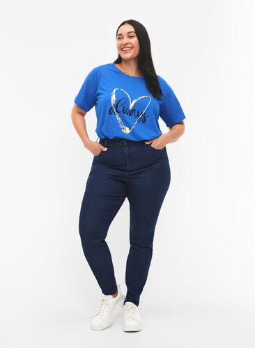 FLASH - T-shirt with motif, Princess Blue, Model image number 2