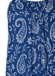 Knee-length strap dress in organic cotton, Blue, Packshot image number 2