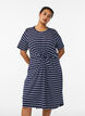 Cotton dress with twist detail, Blue, Model image number 0