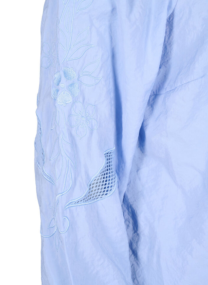 Blouse with TENCEL™ Modal with embroidery details, Serenity, Packshot image number 3