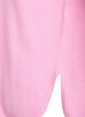 Knit blouse with round neck and knitted pattern, Pink, Packshot image number 3