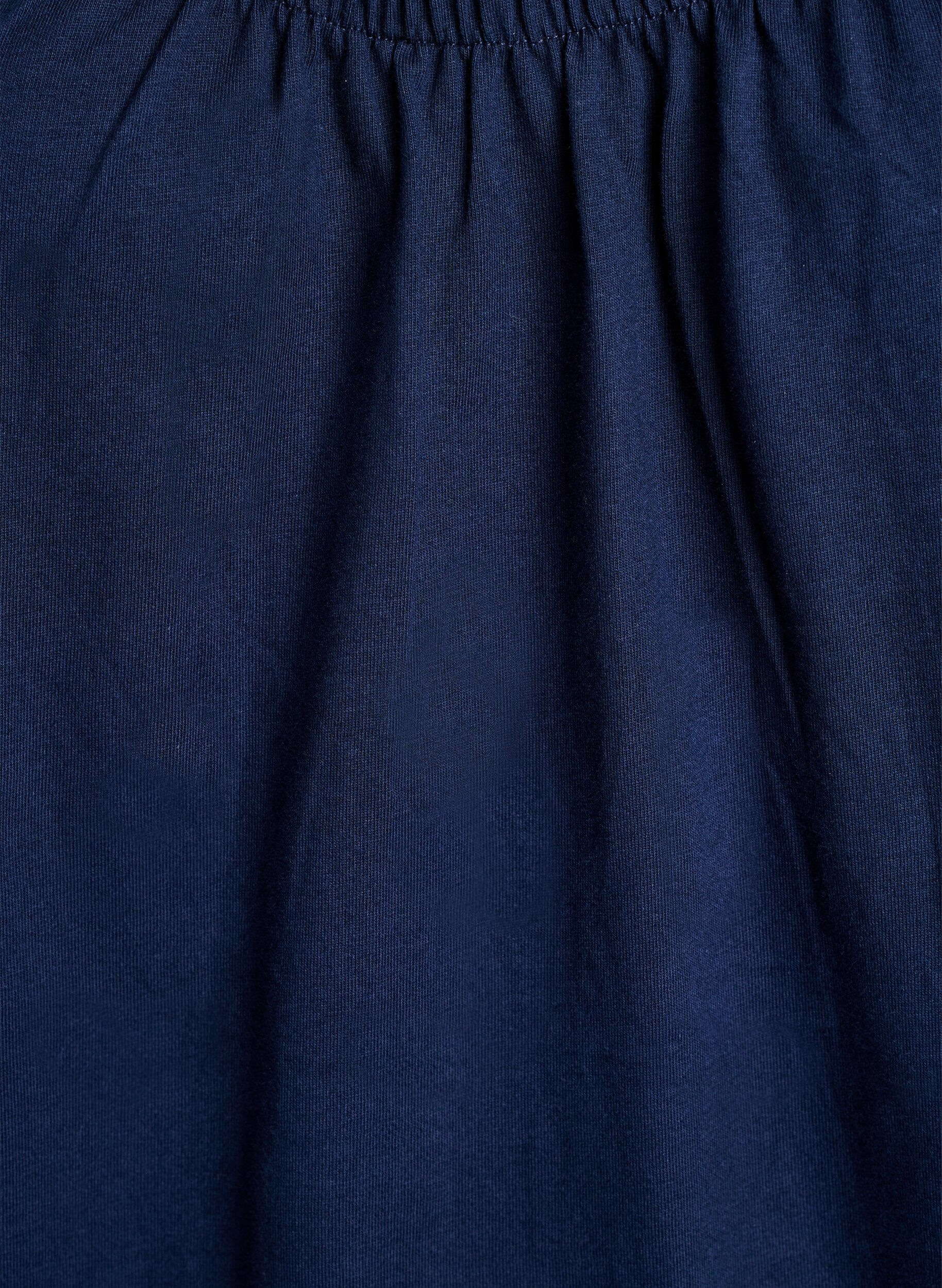 ZizzifashionKnee-length strap dress in organic cotton, Blue, Packshot image number 2