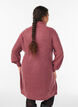FLASH - Short knit dress with high neck, Rose, Model image number 2