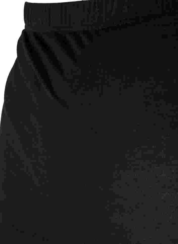 Pregnancy leggings with 3/4 length, Black, Packshot image number 2