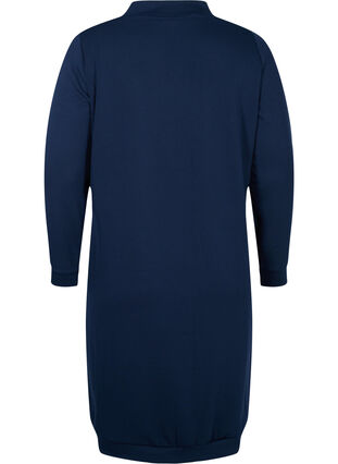 Plain sweat dress, Navy Blazer, Packshot image number 1