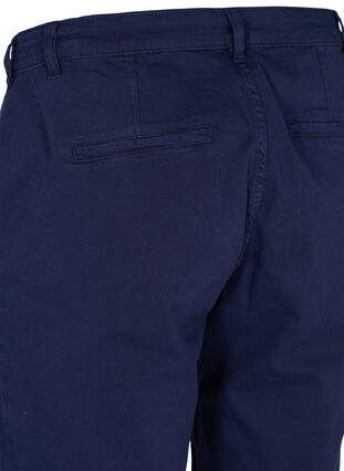 Cotton shorts with button closure, Navy, Packshot image number 3