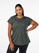 Loose workout t-shirt with short sleeves, Green, Model image number 0