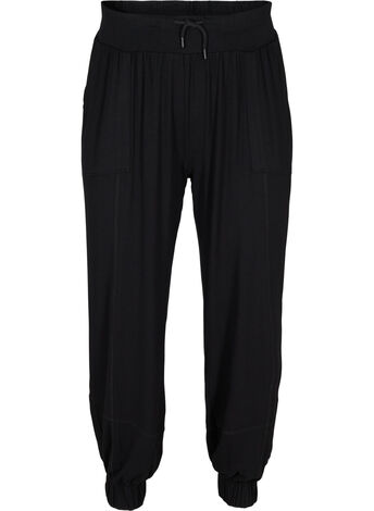 Loose viscose gym trousers
