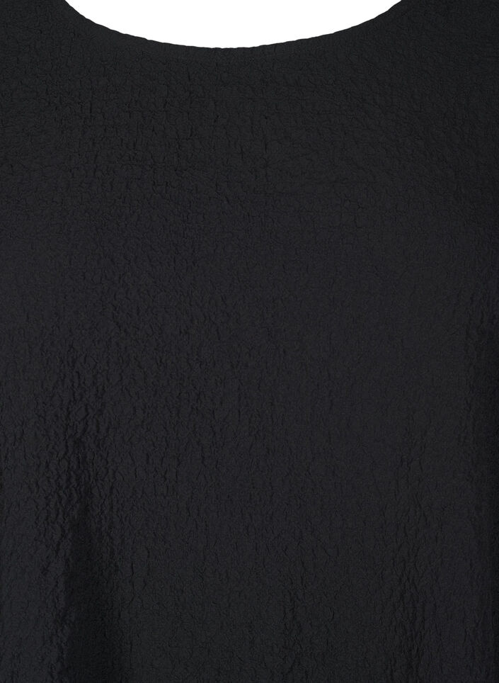 FLASH - Long-sleeved tunic with a round neck, Black, Packshot image number 2