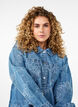 Denim jacket with flowers, Light Blue Denim, Model image number 2