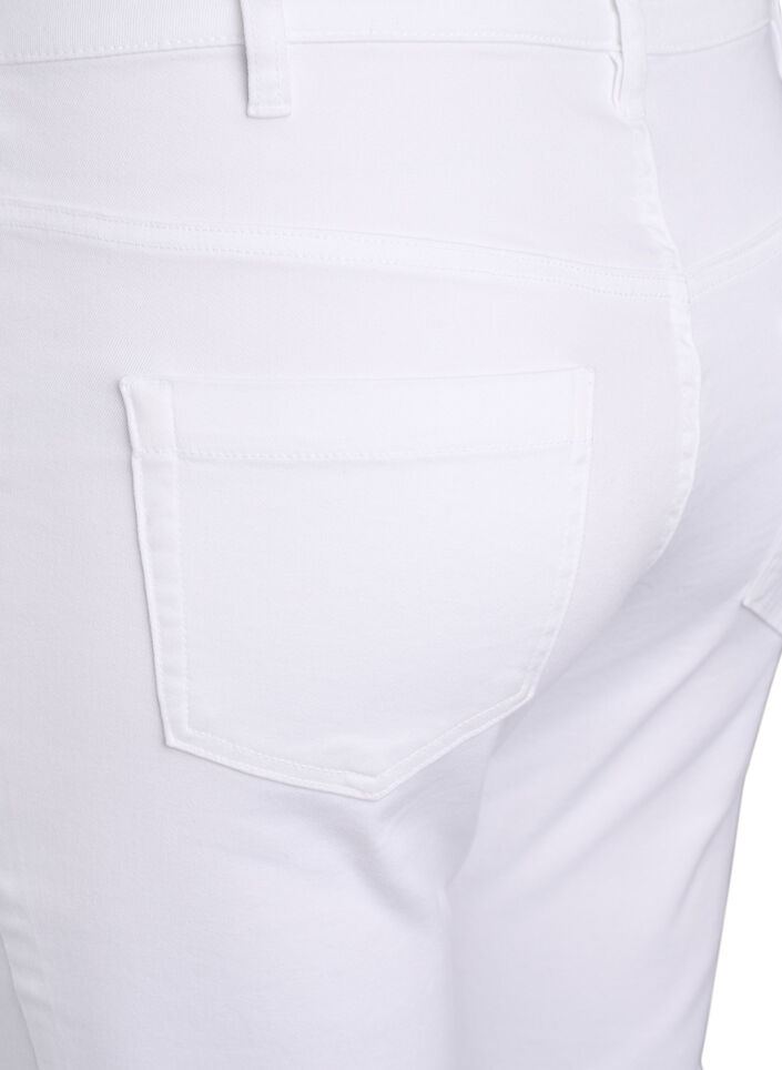 Slim fit Emily jeans with normal waist, White, Packshot image number 3