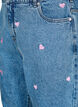 Mille mom fit jeans with embroidery, Light Blue, Packshot image number 2