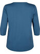 Training blouse with 3/4 sleeves, Petrol, Packshot image number 1