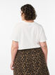 Cotton T-shirt with print, White, Model image number 2