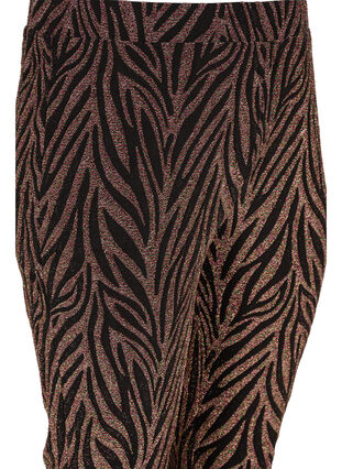 Loose trousers with glitter, Black Lurex AOP, Packshot image number 2